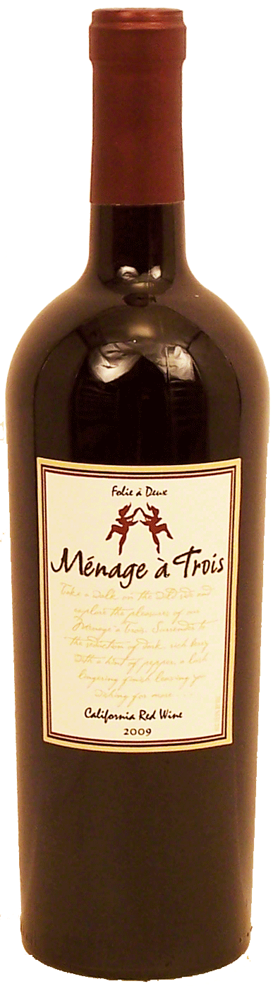 Folie A Deux Menage a Trois red wine of California, 13% alc. by vol. Full-Size Picture